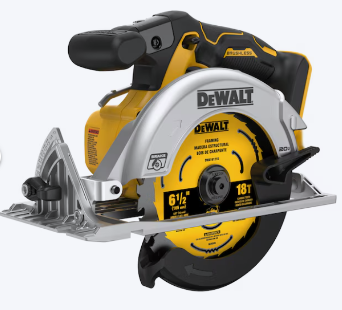 DeWalt DCS565 20V MAX XR Brushless 6-1/2 in. Circular Saw – Tool Only – New Open Box