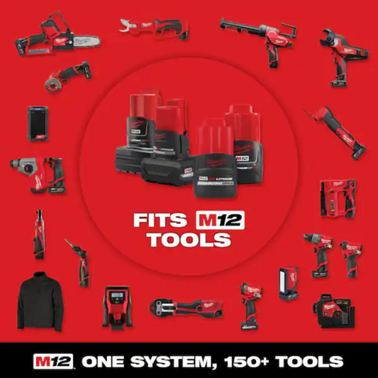 Milwaukee 48-11-2432 M12 REDLITHIUM XC 3.0 Battery Pack (2-Pack) – Factory Sealed