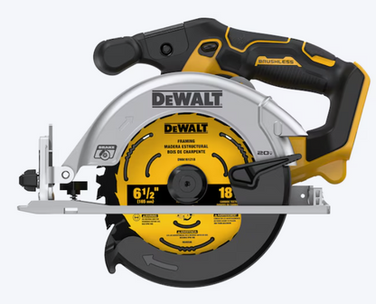 DeWalt DCS565 20V MAX XR Brushless 6-1/2 in. Circular Saw – Tool Only – New Open Box