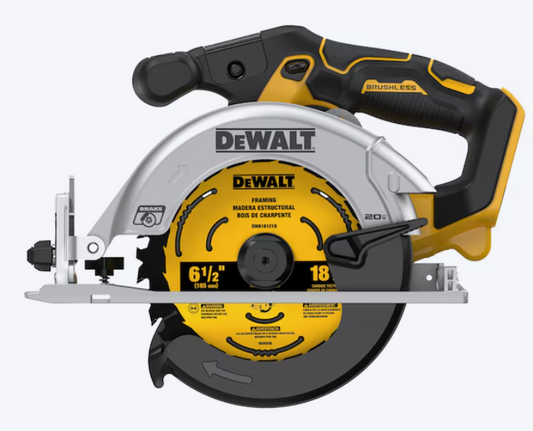 DeWalt DCS565 20V MAX XR Brushless 6-1/2 in. Circular Saw – Tool Only – New Open Box