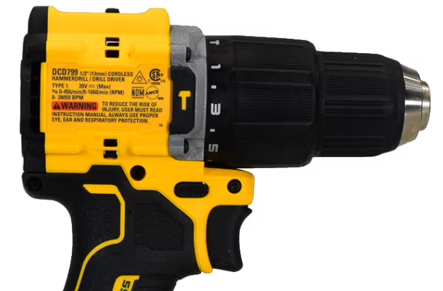 DeWalt DCD799 ATOMIC 20V MAX Brushless Compact Hammer Drill/Driver – Tool Only – New Open Box