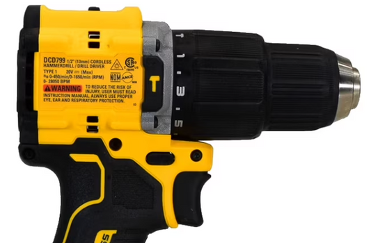 DeWalt DCD799 ATOMIC 20V MAX Brushless Compact Hammer Drill/Driver – Tool Only – New Open Box