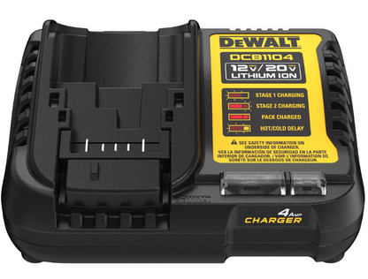 DeWalt DCB1104 12V/20V MAX Lithium-Ion Battery Charger (4 Amp) – New Open Box