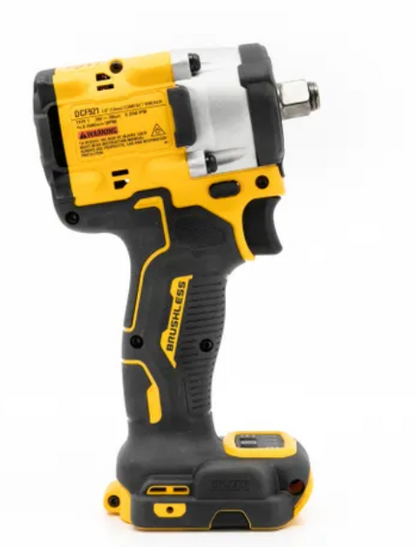 DeWalt DCF921B ATOMIC 20V MAX Brushless 1/2 in. Cordless Impact Wrench with Hog Ring Anvil – Tool Only – Factory Sealed