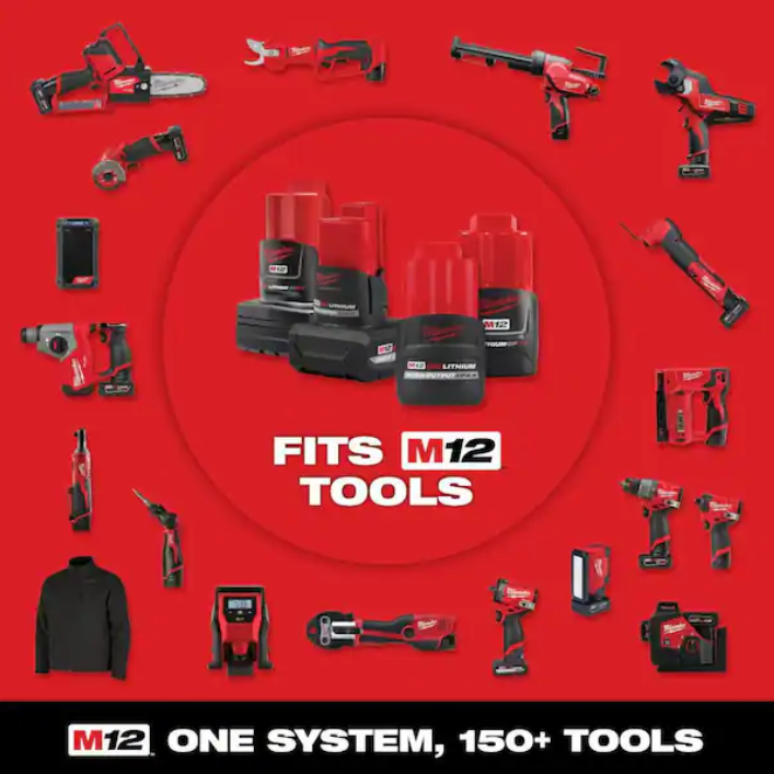 Milwaukee 48-11-2432 M12 REDLITHIUM XC 3.0 Battery Pack (2-Pack) – Factory Sealed