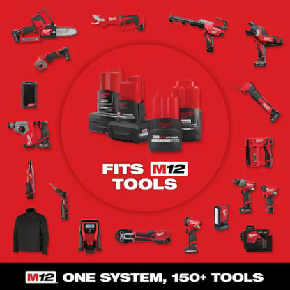 Milwaukee 48-11-2432 M12 REDLITHIUM XC 3.0 Battery Pack (2-Pack) – Factory Sealed