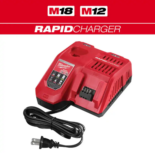 Milwaukee 48-59-1808 M12 &amp; M18 Multi-Voltage Rapid Battery Charger – New Open Box