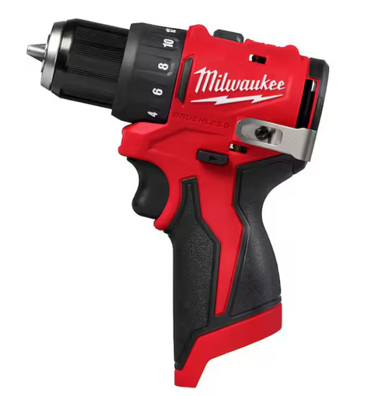 Milwaukee 3401-20 M12 Brushless Subcompact 3/8 in. Drill Driver – Tool Only – New Open Box